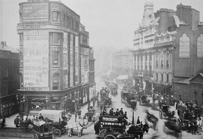 View of Tottenham Court Road, c.1885 by English Photographer